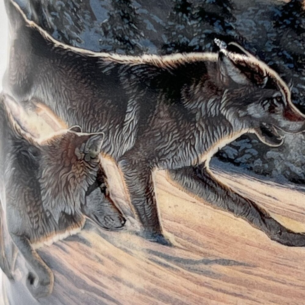 VTG Budweiser 2000 3D Mug The Wolf Pack Series Run For The Moment Stein CS471 - Picture 9 of 16